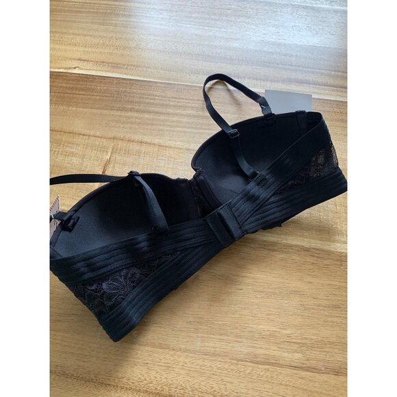 Maidenform Womens Black Lace Detail Multiway Push-Up Bra Size 34B - Picture 12 of 16